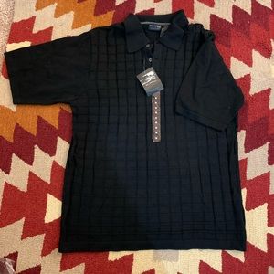 BLACK POLO FROM AXCESS MEN! NWT!